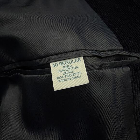 Saddlebred Corduroy Sport Coat Mens Size 40R Two Button - Picture 3 of 11